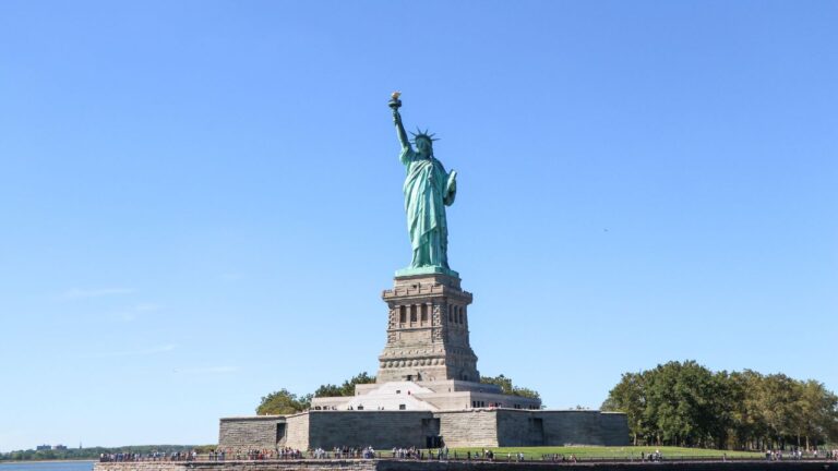 the Statue of Liberty